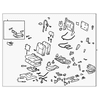 Genuine OE Lexus Seat Assembly - 71400-60S70-C2