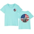 thumbnail image 2 of OKSALE Kids Tshirt Size 14-16 Boys' Funny USA Flag Dinosaur Graphic T-Shirt Red White and Blue Patriotic Tops Soft Cotton T Shirts Cute Stars and Striped Print Tees, 2 of 8