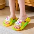 thumbnail image 5 of Toddler Kids Light Up Slide Sandals Soft LED Flashing Slippers Casual Summer Shoes for Boys Girls Indoor Outdoor Yellow Size 9-9.5 Years, 5 of 5