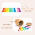 thumbnail image 3 of Palitos Montessori de madera con punta de madera, 11 colores, de 1 a 3 años, 3 of 7
