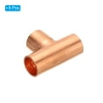 thumbnail image 3 of Uxcell 3/8 Inch ID Tee Copper Fitting, 8 Pack 3 Way Welding Joint Pressure Pipe Fitting with Sweat Connection for HVAC, 3 of 6