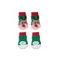 thumbnail image 3 of Christmas Anti-Slip Soft Dog Socks for Hardwood Floor,Warm Dog Shoes,Paw Protectors for Cold Pavement,Prevent Licking,Traction Control for Small Medium Large Senior Dogs Red,L, 3 of 10