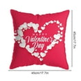Helenmas Couch Pillow Covers Cushion Letter Printing Valentine's Day