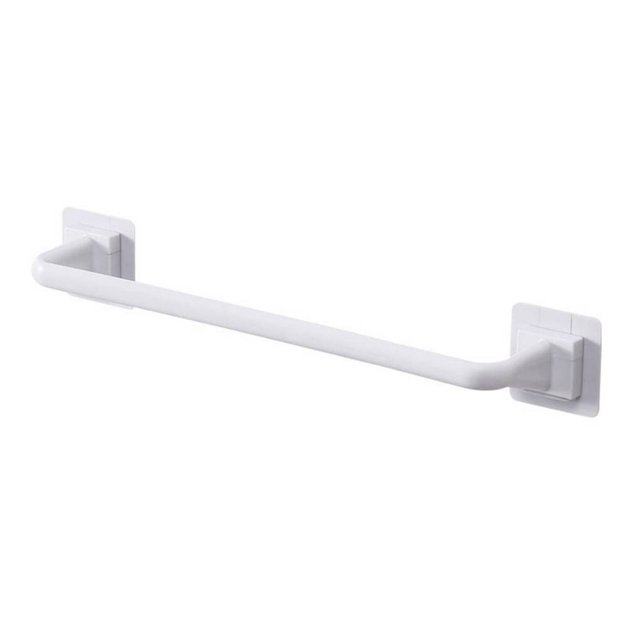 CNKOO Self Adhesive Towel Rod Bar Wall Bath Towel Holder Rail Rack for Kitchen Bathroom - 34cm - White