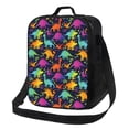 thumbnail image 1 of Disketp Colorful Dinosaur Bolsa Térmica Estampada para Almuerzo, Lonchera para Hombres y Mujeres Adultos, 1 of 7