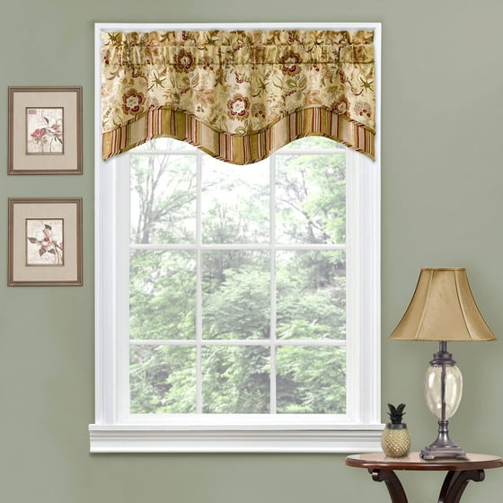 Traditions by Waverly Navarra Floral Window Valance