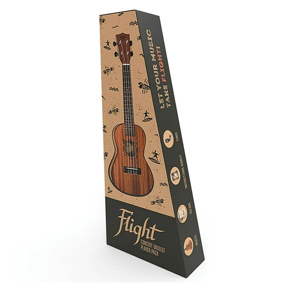 Sapele Concert Ukulele Pack