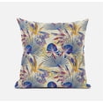 thumbnail image 6 of Plant Illusion Suede Zippered Pillow with Insert in Gray Yellow 18 x 18, 6 of 6