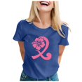 thumbnail image 1 of T-shirt à Manches Courtes Imprimé Graphique pour Femmes Col Rond Décontracté Confortable Haut d'Été pour les Vacances Usage Quotidien, 1 of 4