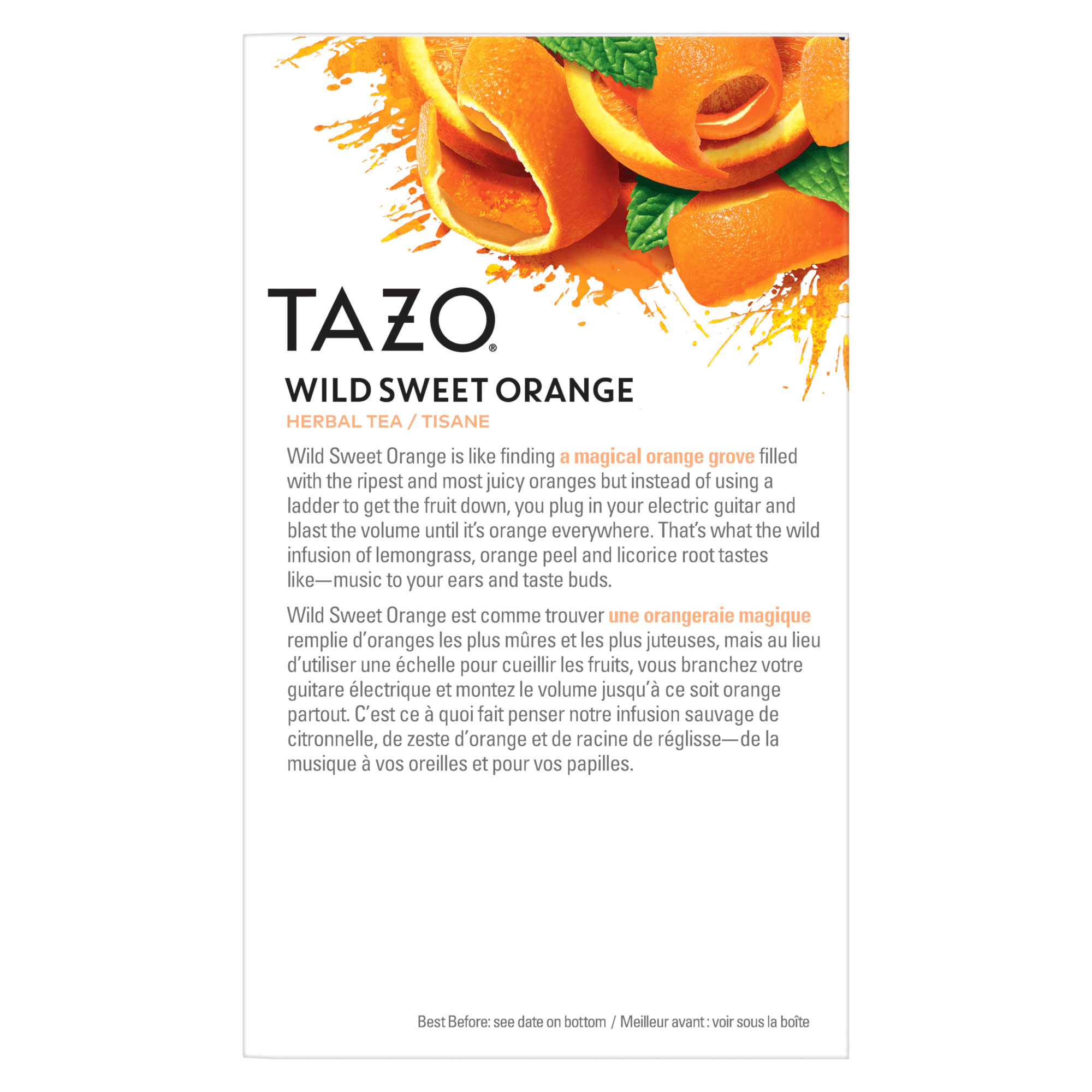 TAZO Wild Sweet Orange Herbal Tea