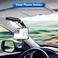 thumbnail image 3 of Universal 1080 rotación coche clip soporte para teléfono celular para visera espejo retrovisor, 3 of 9