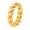 Gold, variant on Unisex Thick Twisted Rope Braided Ring Stainless Steel Chunky Chain Link Band Cuban Style Streetwear Stackable Vintage Statement Jewelry