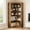 Retro Brown, variant on GAOMON Corner Tall Bookshelf, Modern Bookcase with Anti-Drop Panel, Bookshelves 5 Tiers,Freestanding Corner Shelf, Display Rack, Storage Organizer for Living Room, Home and Office(Black)