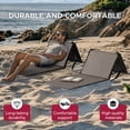 thumbnail image 5 of Sunjoy Portable Folding Backrest Chair for Camping Hiking Travel Outdoor Seat， 2PK Grey, 5 of 8