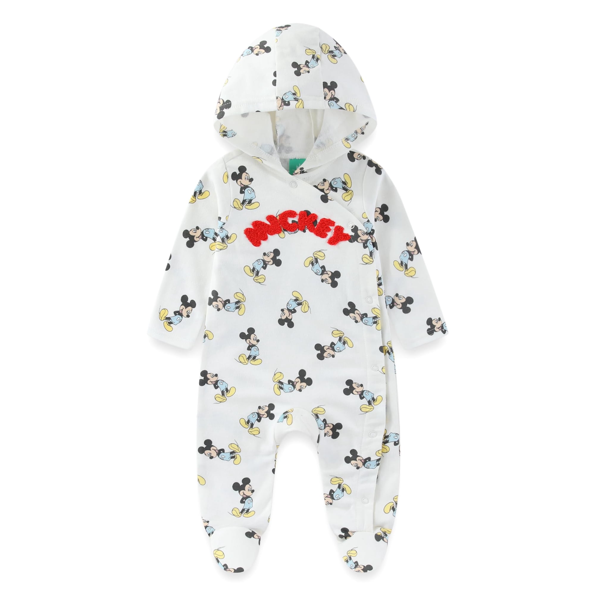 Disney Mickey Mouse Fleece Hooded Coverall Footies Romper (Baby Boys), Sizes 3M-9M