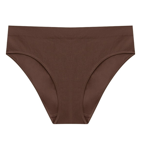 Gubotare Sexy Panties for Women Womens Underwear Cheeky Panties for Women Cute Stretch Bikini Breathable Panties for Ladies (Brown,L)