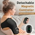thumbnail image 5 of Cordless Shoulder Heating Pad, Heated Shoulder Wrap with Vibration, 6 Heat & 3 Vibration Settings, 5000mAh Battery, Universal for Left and Right Shoulders, Magnetic Controller for Easy Operation, 5 of 7