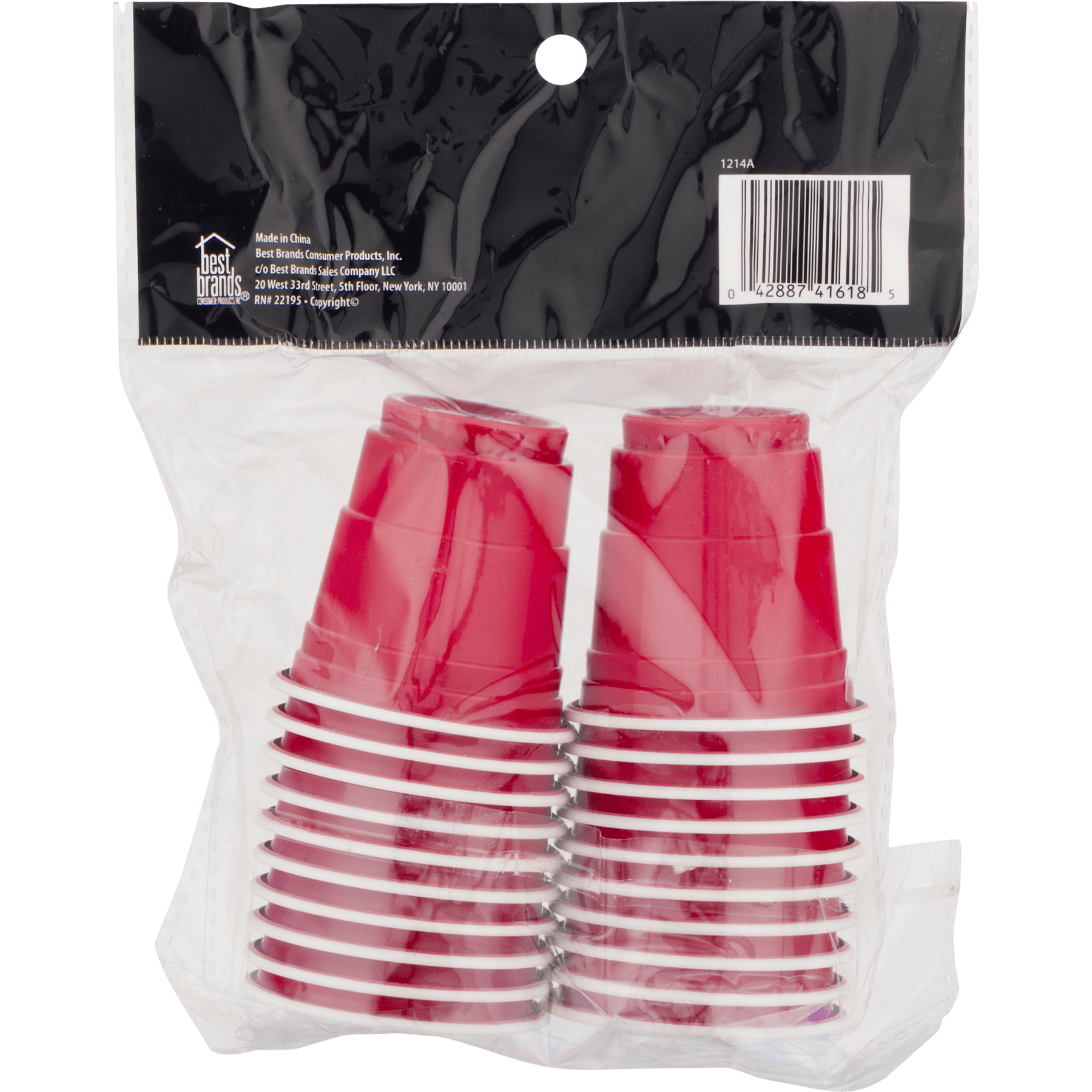 DrinkMate Disposable Shot Glasses Red