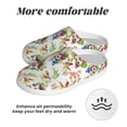 thumbnail image 6 of Lsque Wild Exotic Birds And Flowers Pattern Womens Comfort Cotton on Scuff With Memory Foam and Anti-skid Sole Slipper-44/45, 6 of 7