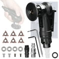 thumbnail image 1 of Compact Pneumatic Chamfering Tool - 30000 RPM Handheld Metal & Wood Deburring Machine with R/C Angle Capability, 6 Blades, 4 Bearings, US Air Inlet, and Complete Accessory Kit (Black), 1 of 6