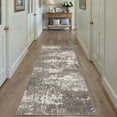 thumbnail image 3 of BERTHMEER 2'x6' Runner Rugs for Kitchen Entryway Entrance Hallway Dorm Laundry Bedroom Living Room Abstract Modern Contemporary Washable Non Slip Runner Rugs,Coffee Brown, 3 of 6