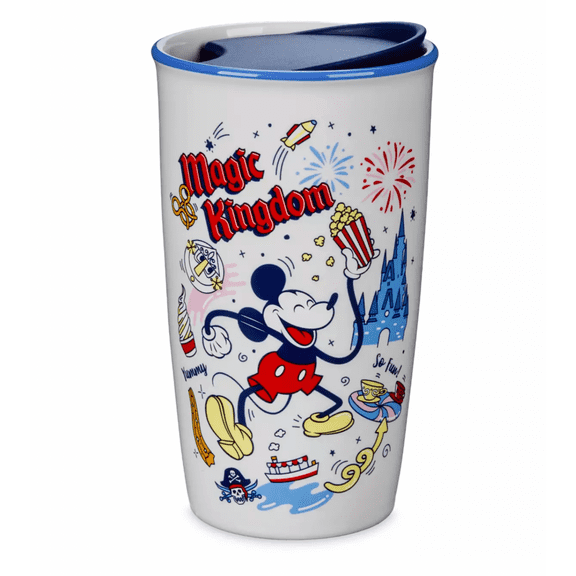 Disney Parks Magic Kingdom Mickey Porcelain Starbucks Tumbler New