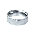 thumbnail image 2 of 950 Platinum Mens 7mm Flat Brushed Wedding Band, 2 of 2