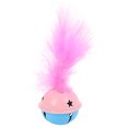 thumbnail image 3 of 2PCS Cat Bell Toy Hollow Star Artificial Feather Cat Toy Ball Cat Training Toy, 3 of 10