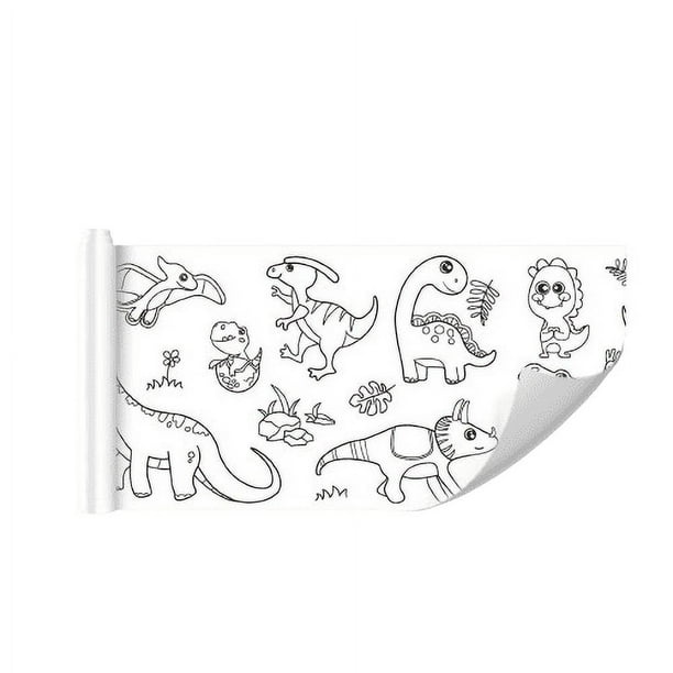 Fiudx Rollo de Garabatos, Pegatinas de Pared para Pintar, Fáciles de Cortar y Rasgar, Divertido Dibujo para Uso Doméstico, Actividad Artística Relajante, Alivio Del Estrés Familiar, 1 Rollo
