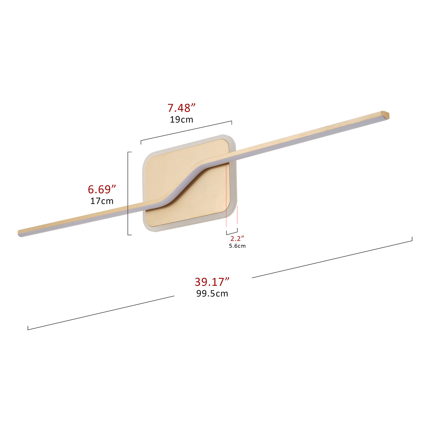 Modern LED Vanity Light Fixture Classic Bathroom Linear Wall Sconce Over the Mirror Gold Retro Vanity Lighting