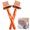 Orange, variant on 2-in-1 Hairbrush Cleaning Tool (with Pick and Bristles) – Portable Brush Cleaner for Home and Salon Use, Removes Hair and Dust (2-Pack,Gray)