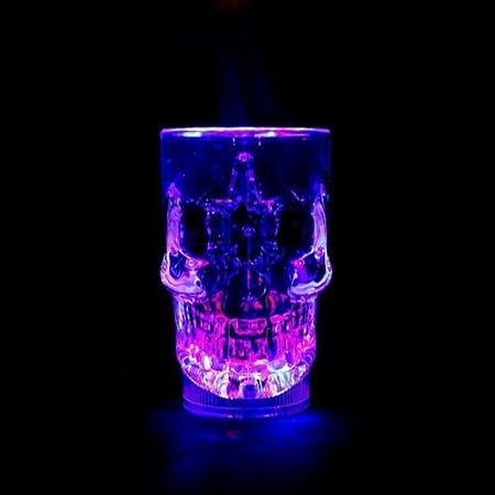 

Tiitstoy LED Inductive Rainbow Color Flashing Light Glow Mugs Glass Party Beer Cup Gift Clear