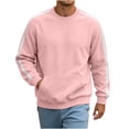 thumbnail image 2 of qafoshin Mens Trendy Patchwork Sweatshirt Crew Neck Long Sleeve Shirts Fall Winter Casual Loose Pullover Tops with Pocket, 2 of 5