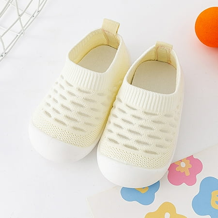 

NEGJ Toddler Shoes Hollow Out Slip On Socks Shoes Soft Sole Non Slip Wear Out Toddler Floor Shoes