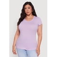 thumbnail image 2 of Womens Plus Size Basic Crew Neck Tee, 2 of 5
