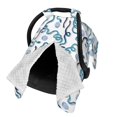 thumbnail image 2 of Yiaed Hand Drawn Snake Print Baby Car Seat Canopy Carrier Cover, Breathable Nursing Cover for Breastfeeding,Multi-Use Infant Carseat Stroller Cover, 2 of 7