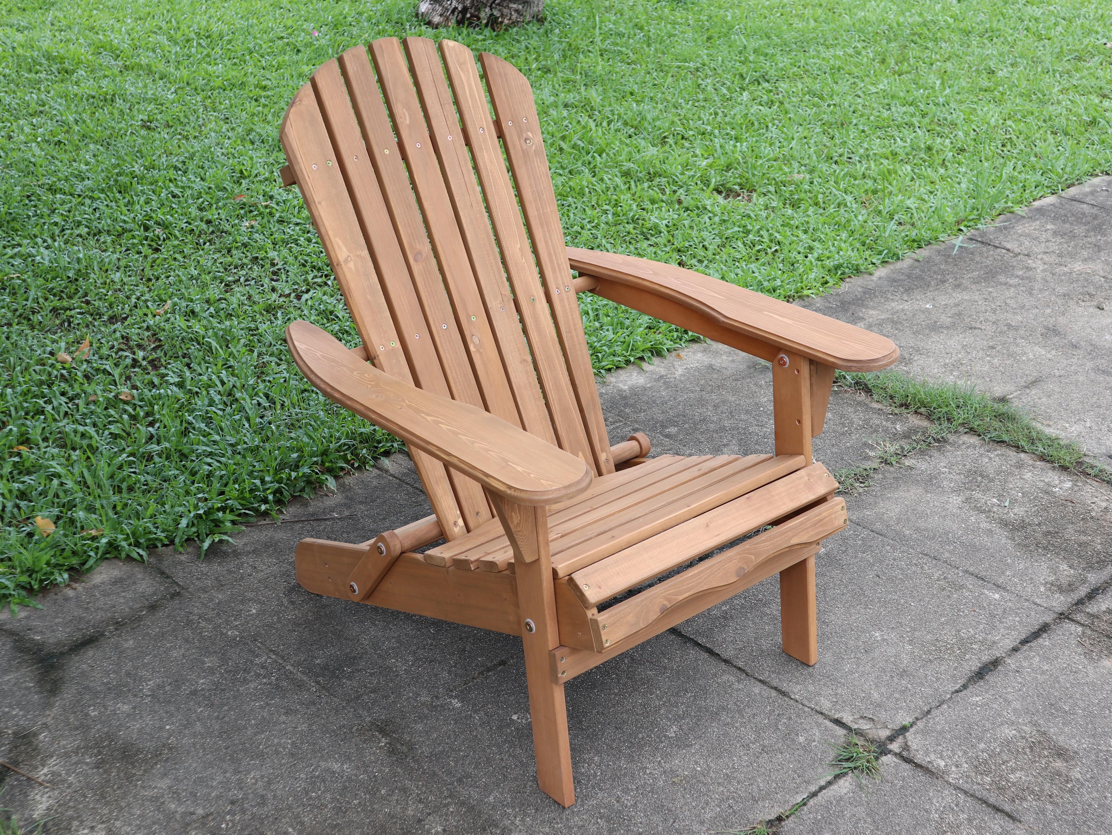 Pre-Stained Folding Adirondack Chair