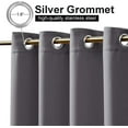thumbnail image 5 of TOPCHANCES Patio Black Grommet Top & Bottom Blackout Outdoor Curtains, "52 x 84" Inches, 5 of 11