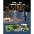 thumbnail image 3 of KFFKFF Outdoor Power Stake with 15 FT Cord, Weather-Resistant Power Strip with Cover and Overload Protection, 6 Outlets, 15A/1875W Capacity, Waterproof Yard Stake for Holiday Lighting, 3 of 9