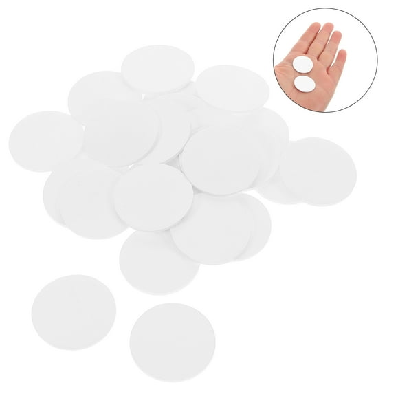 Worgeous Adhesive Pads for Dash Cam with High Stickiness No Trace White Sticker for Windshield Mounting 30 Pieces