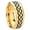 Gold Plated, variant on Laser Celtic Knot Beveled Brush Black 2 Tone Tungsten Ring 10MM