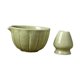 thumbnail image 2 of Cuenco de cerámica para matcha de 420 ml, hecho a mano, para té verde, ideal para ceremonias, amigos y familia. Verde con soporte, 2 of 9
