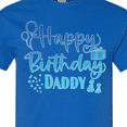 thumbnail image 4 of Inktastic Blue Happy Birthday Daddy T-Shirt, 4 of 5