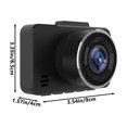 thumbnail image 4 of CxhicLuv Dash Camera for Cars, 720P Front and Rear Car Dashboard Recorder with Super Night Vision, Parking Monitor, Motion Detection & Loop Recording for Vehicle Security, 4 of 8