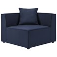 thumbnail image 3 of Modway Saybrook Outdoor Patio Upholstered 3-Piece Sectional Sofa in Navy, 3 of 10