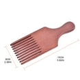 thumbnail image 4 of MANNYA Wooden Beard Comb Wood Hair Pick Comb Beard Pick Comb Wooden Hair Picks Long Too, 4 of 7