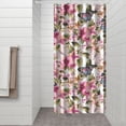 thumbnail image 3 of Waterproof Pioneer Shower Curtain 36x72 Inch Polyester Unique Colorful Floral Shower Curtain for Bathroom Hotel Home Decor with 7 Plastic Hooks, 3 of 5