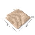 thumbnail image 5 of GDF Studio Frank Modern Knitted Cotton Seat Cushion, Beige, Set of 2, 5 of 7