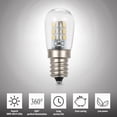 thumbnail image 2 of LED Refrigerator Light Bulb Fridge Lamp Bulb E12 Bulb Base Socket Holder Freezer Ceiling Home Lighting Lamp Warm White/White AC110V, 2 of 6