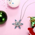 thumbnail image 3 of Jewelry, Snowflake Necklace AAA Crystal Zircon Inlay Pendant, 3 of 8